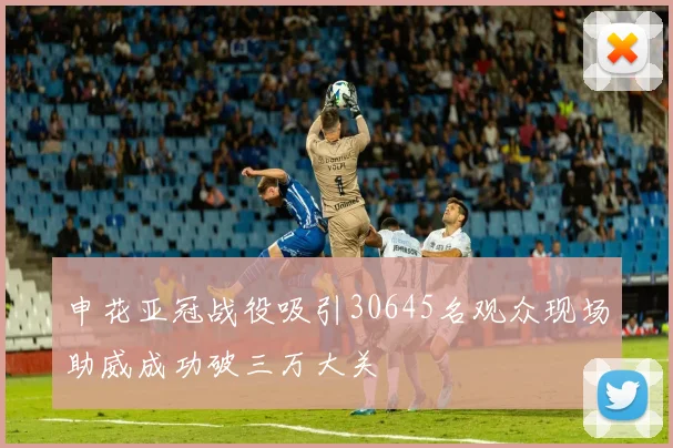 申花亚冠战役吸引30645名观众现场助威成功破三万大关